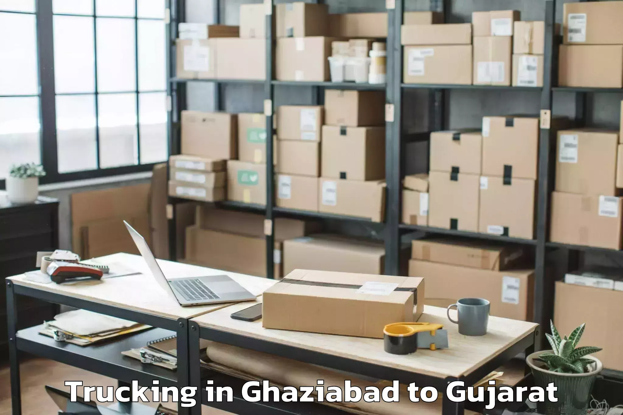 Easy Ghaziabad to Vanthali Trucking Booking